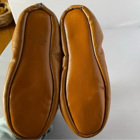 Cozy Patchwork Slippers with Yellow Lining - Picture 6 of 7